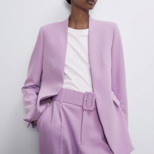 NWOT Zara Lilac Blazer
